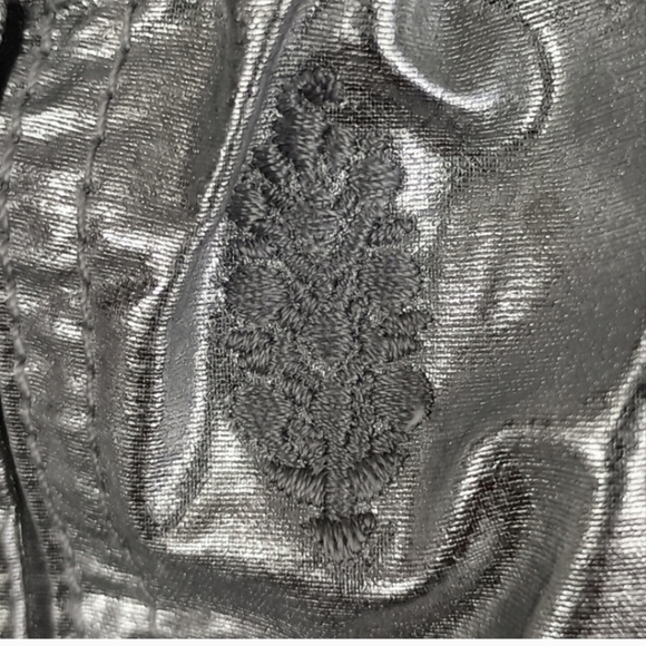 NWOT Free People Mesmerize Me Shine Pants in Silver $128  XS - Picture 11 of 13